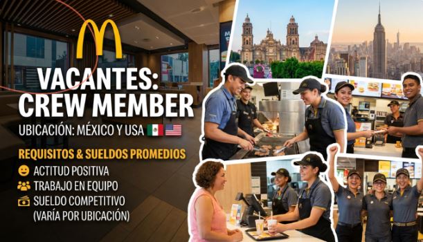Vacante de Crew Member en McDonald’s