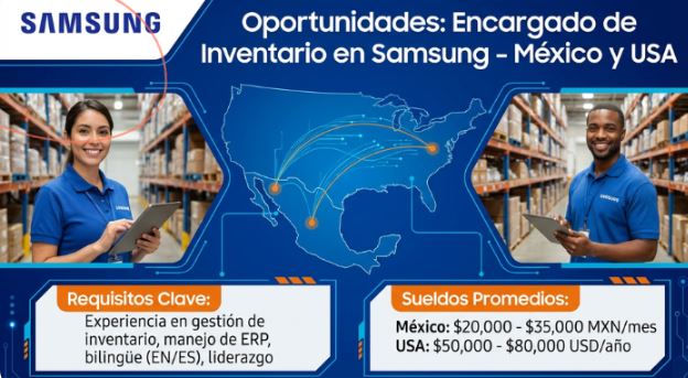 Vacante de Encargado de Inventario en Samsung